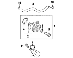 TOYOTA 9021022001 GENUINE OEM RELIEF VALVE O-RING