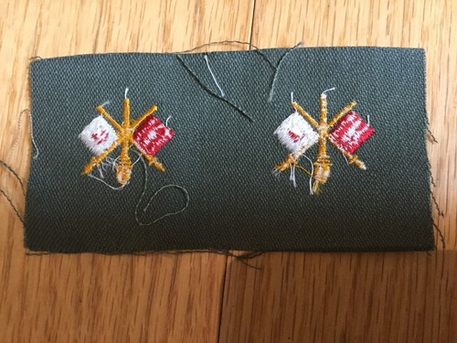 Vietnam Era Officers’ Collar Badge Insignia Signal Corps Patch