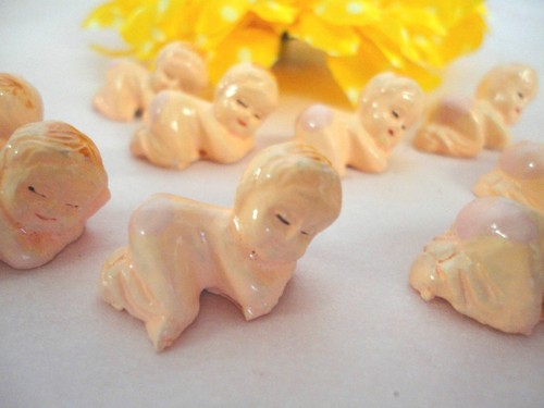 100 pieces of 3//4/" Resin Baby for baby shower decoration