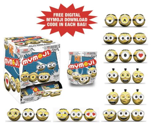 MyMoji Despicable Me MINIONS Sealed Box of 24 Figures and Phone Download Codes 
