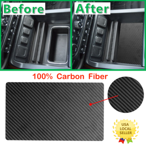 Carbon Fiber SECRET COMPARTMENT Console Organizer 14-18 Chevrolet Silverado GMC