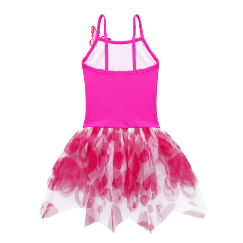 Girls Ballet Dance Tutu Dress Leotard Sequins Skirt Ballerina Dancewear Costumes