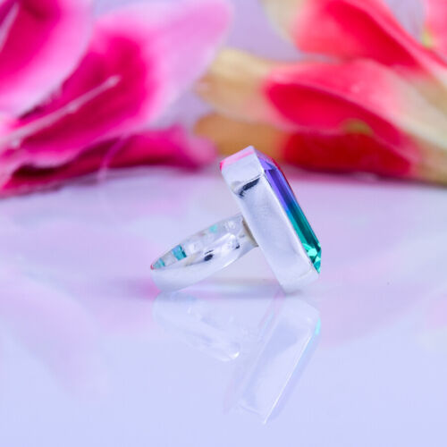 Details about   Graceful Bi-Color Tourmaline Gemstone 925 Sterling Silver Handmade Ring All Size 