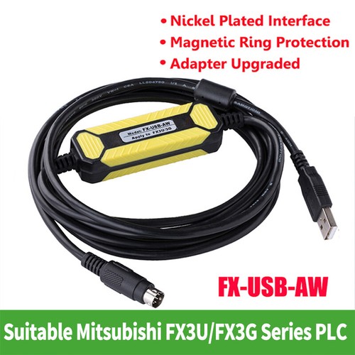 MITSUBISHI FX PLC PROGRAMMING USB ACAB230//RS232 KIT INC CABLE AND GX DEV SWARE
