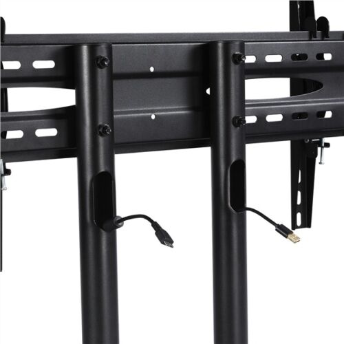 Details about   32”-65” Mobile AV & TV Carts Stand for LCD LED Plasma Flat Screen w/ Shelf wheel 