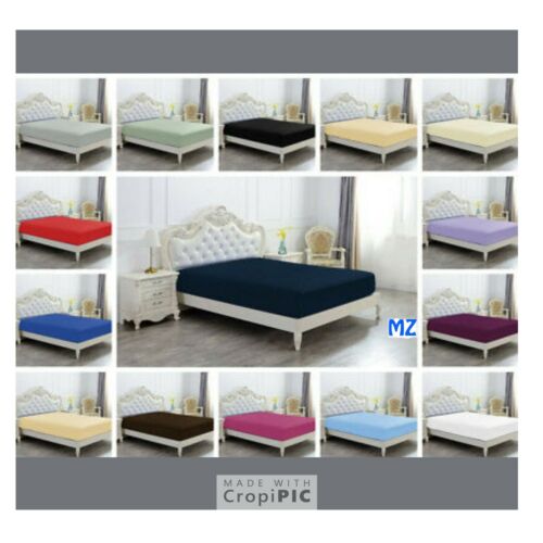 Super King Bed Sheets Set Fitted Flat Sheet Double Queen King Single Size Rust