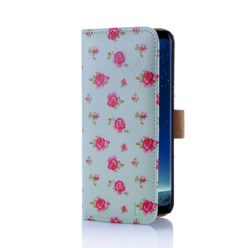 Libro De Diseño Floral 32nd Cuero PU Billetera Estuche Cubierta para Teléfonos Samsung Galaxy 