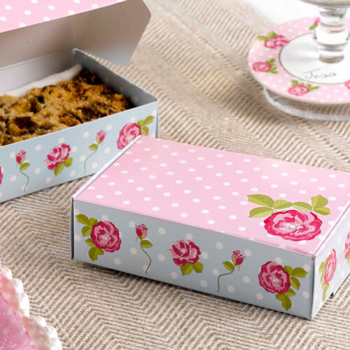 Gastgeschenk Hochzeit Vintage Geschenk Box Schachtel /"Vintage Rose/" 10 Stück