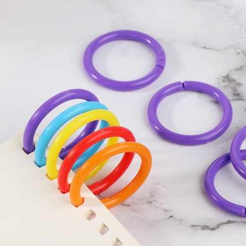 20PCS Circle Loose Leaf Ring Binder Hoop For DIY Photo Scrapbook Album Book