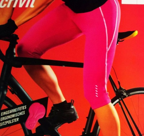 Crivit Damen Fahrradhose//Radlerhose Pink