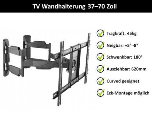 TV Wandhalterung A90 Halter für SAMSUNG Curved Fernseher 40 49 55 65 Zoll VESA