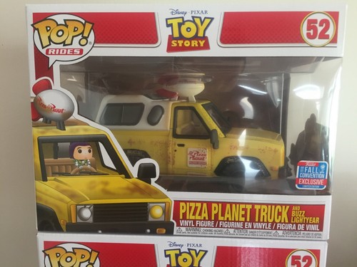 Ride Toy Story Pizza Planet Truck with Buzz Lightyear NYCC 2018 Exclusive Pop