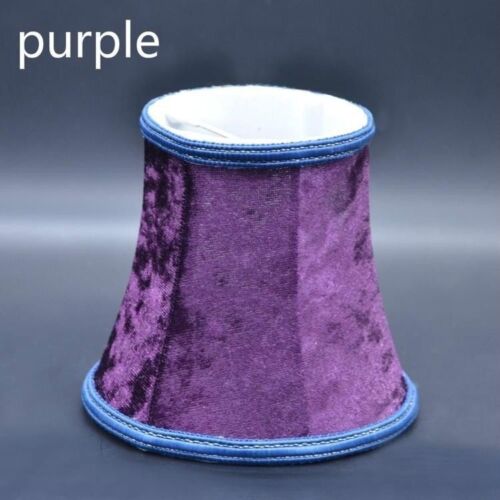 Vintage Small Lampshade Velvet Fabric Lamp Drum Shade Table Ceiling Light Cover
