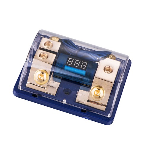 Universal Car Heavy Duty Fusebox Digital Voltmeter Display with LED Light