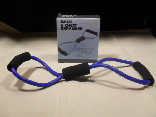 Back & Chest Expander ~ Resistance Band ~   New in Box ~ Blue 