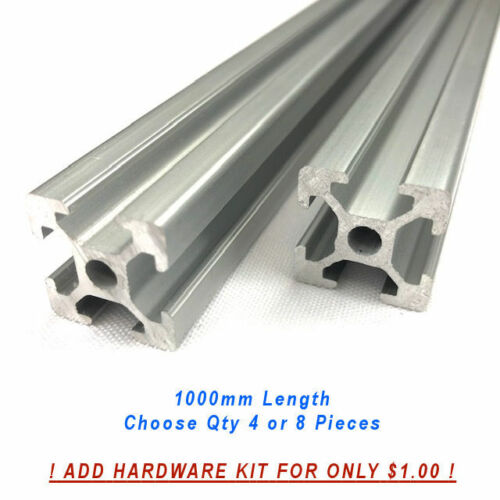 Add Hardware Kit for $1.00! 4 or 8 pack 2020 T Slot Aluminum Profile 1000mm 