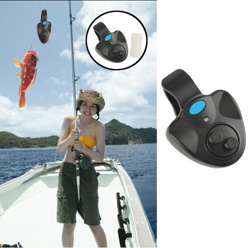 Poisson électronique Bite Finder Alarme LED de Bell Clip On pêche hv2n bâto