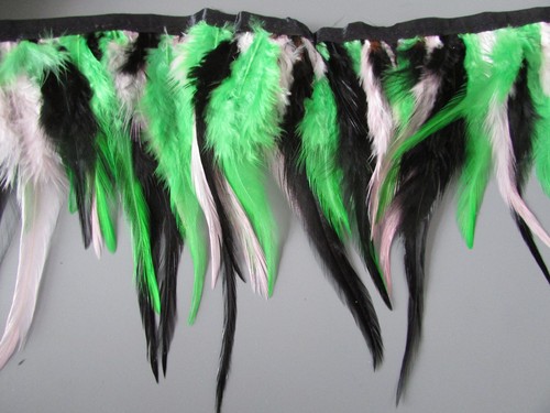 Hackle Feather Fringe Costume//Craft//Sewing//Corsetry Many Colour Choices