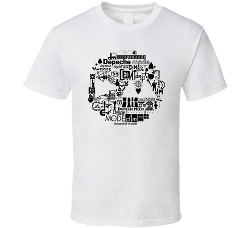 DEPECHE MODE Retro FUNNY Logo shirt black white tshirt men/'s free shipping