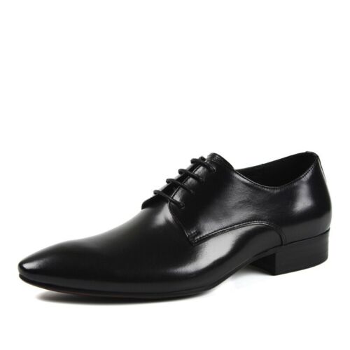 Details about   Mens Genuine Leather Pointed Toe Lace Up Business Dress Formal Oxfords Shoes Sz 