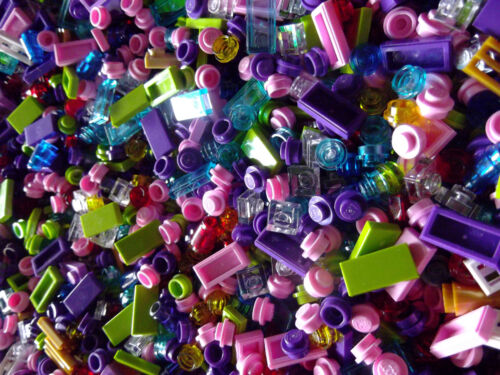 RANDOM LEGO GIRL FRIEND LEGOS SMALL DETAIL PIECES Purple pink lime BULK ☀️500