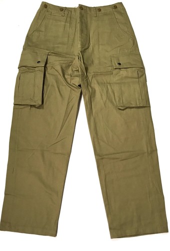 WWII US AIRBORNE PARATROOPER UNREINFORCED M42 JUMP TROUSERS-3XLARGE