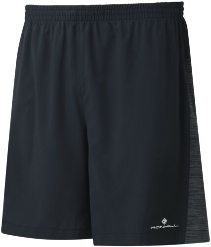environ 17.78 cm Hommes Shorts De Course-Noir Ronhill élan Twin 7 in