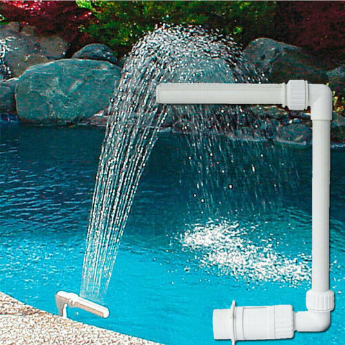 Adjustable Swimming Pool Waterfall Fountain Kit Fountain Water Spay Spa Pool $n 
