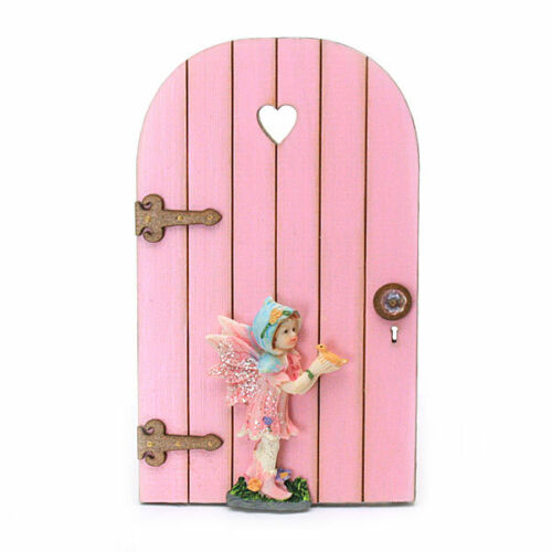 Fairy Garden Fairy Door with Fairy Figure Handmade Wooden Fairy Door Magical 