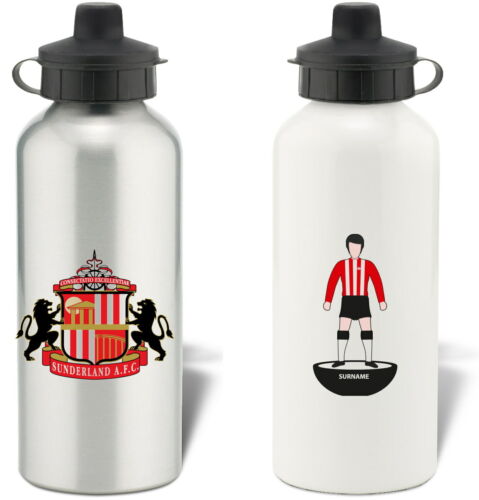 Personalised Sunderland AFC Player Figure Water Bottle Free Delivery 
