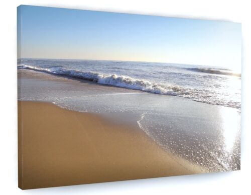 SUMMER BEACH WAVES SEASIDE SEASCAPE CANVAS PICTURE PRINT WALL ART 6899