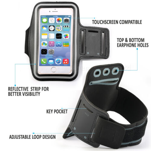 Apple iPhone 8 Quality Gym Running Sports Workout Armband Phone Case Cover 