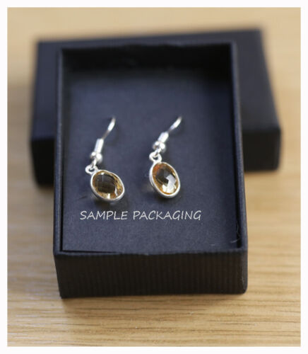 Details about   Sterling silver and faceted Smoky Quartz drop earrings 