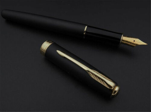 Excellent IM Series Parker Pen Black/Gold Clip 0.5mm Medium Nib Fountain Pen 