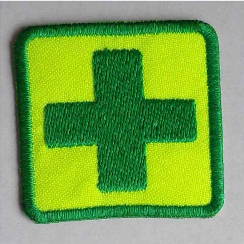 FIRST AID CROSS embroidered cloth patch badge free choice of backings
