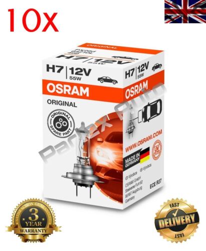 10X OSRAM #OE 64210 ORIGINAL #GERMAN QUALITY HALOGEN HEADLIGHT BULB  12V H7 55W