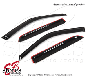 Smoke Tinted Out-Channel Vent Visor Deflector 4pcs For 1997-2001 Honda CR-V