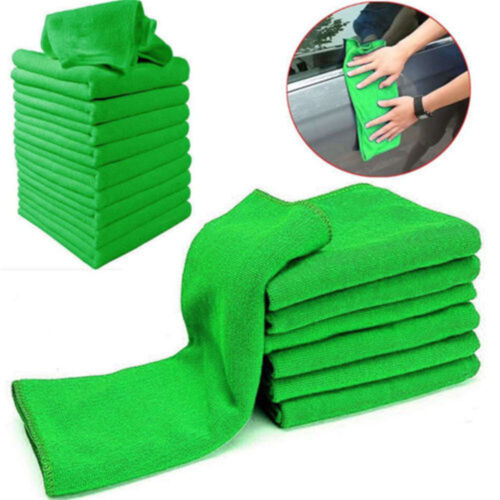 10X LARGE MICROFIBRE CLEANING AUTO CAR DETAILING SOFT CLOTHS WASH TOWEL DUSTER 