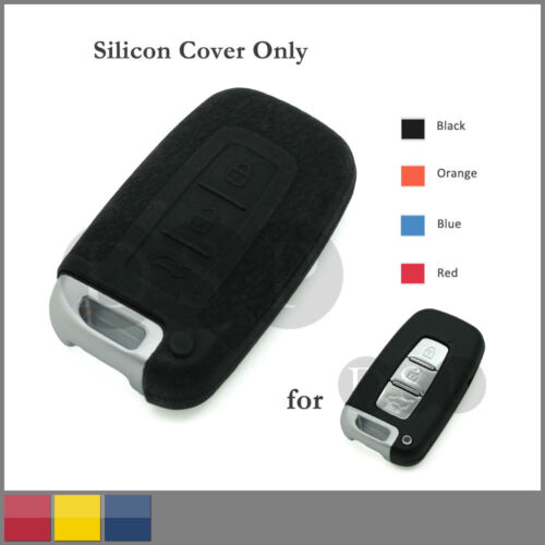 Night Texture Silicone Cover fit for HYUNDAI KIA Smart Remote Key Case 3B 4 C BK