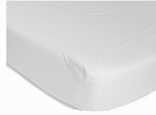DOUBLE bed Elasticated Fitted bed Sheet WHITE Colour 56 Picks Thread count 132