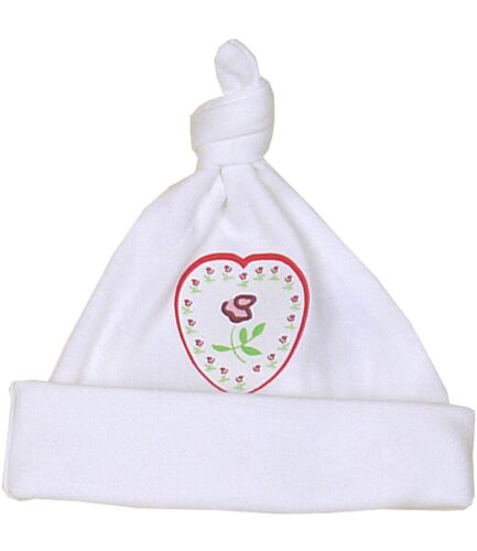 Premature Baby Clothes Girls Pink Design Knotted Cotton Hat 1.5-7.5lb 