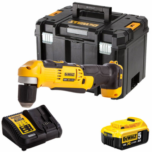 Dewalt DCD740N 18V Right Angle Drill with 1 x 5.0Ah Battery & Charger in TSTAK 