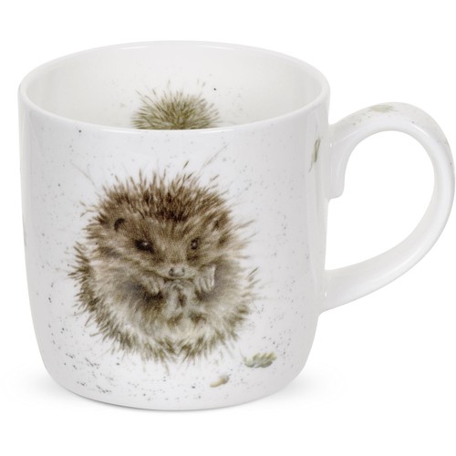 Wrendale Mug 11 oz Royal Worcester Awakening Hedgehog Bone China Porcelain
