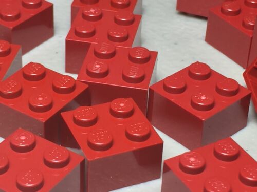 Lego Bulk 50 Piece Lot Black 2x2 Bricks Building Block Replacement Set 3003