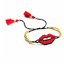 Personnalité lèvres rouge Bracelets Pour Femmes Long Tassel réglable bracelet 