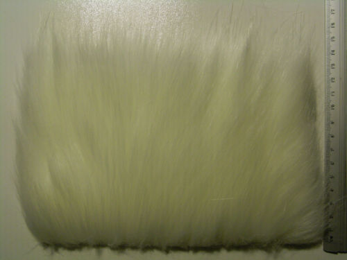White Fox Medium Pile Craft Fur Fly Tying Material 