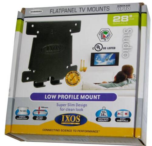 Flat Panel LCD TV Fixed Wall Mount XHM220 for up to 28" LCD LED 40 lb Wt Limit 