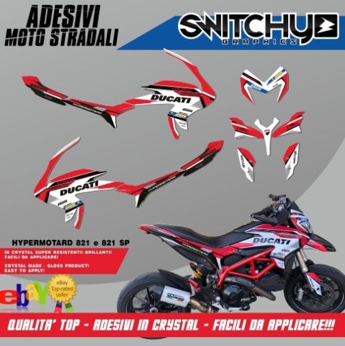 Stickers Kit Graphic Race B for Ducati Hypermotard 821-821 Sp Decals Dekor 