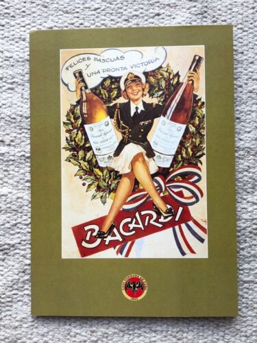 Bacardi Rum 1990s Advertising Postcard
