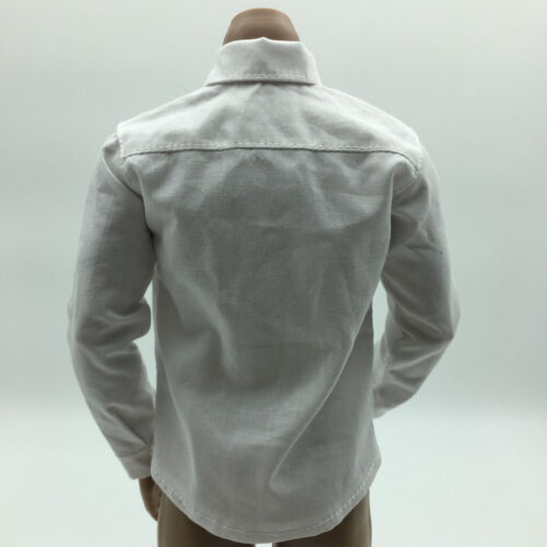 1 6 Scale Outfit Weißes Langarmhemd Für 12inch Sideshow Männliche 